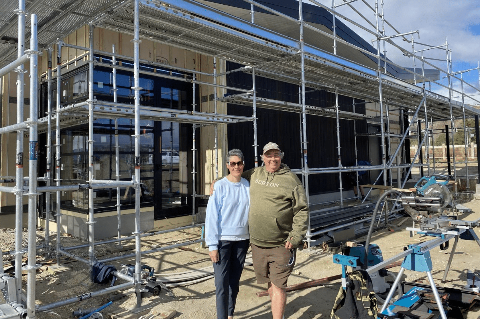 Steve and Thea at new Cellar Door site